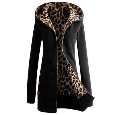Sudadera Leopardo Talla Grande con Capucha y Forro Polar - Otoño Invierno - Image 7