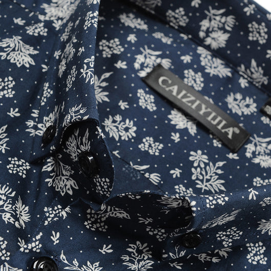 Camisa Casual Slim Fit con Estampado Moderno para Hombre - Image 6