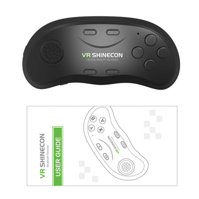 Black universal game console handle with green 'VR SHINECON' logo, featuring a joystick and multiple buttons. - Image 6