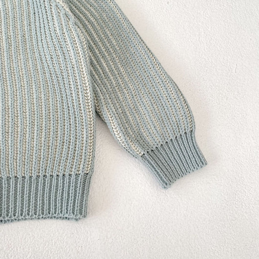 Cardigan Tejido Bicolor para Bebé con Cuello Redondo - Image 19