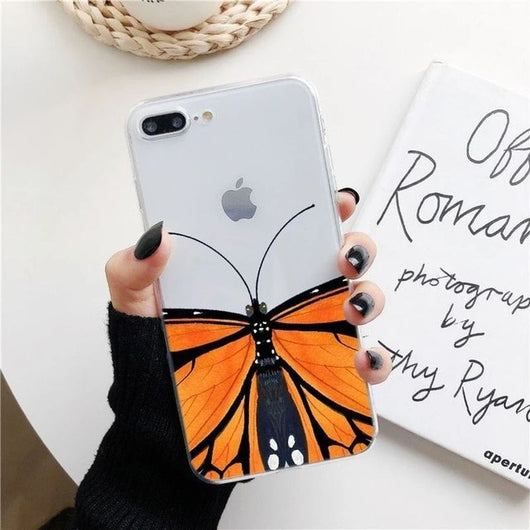 Funda Transparente Mariposa de Silicona Suave para Teléfono - Image 17