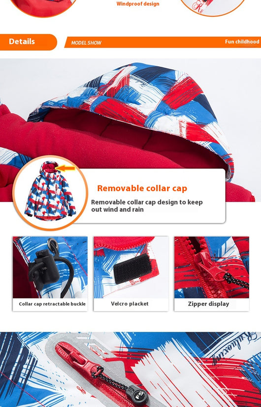 Chaqueta Impermeable para Esquí Infantil - Diseño Versátil para Tabla Simple y Doble - Image 28