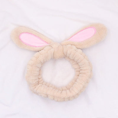 Diadema Lavable con Orejas de Conejo para Maquillaje - Image 17