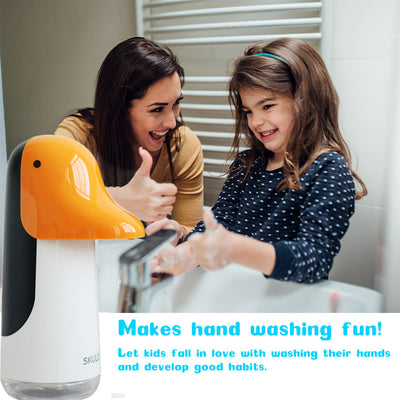 Dispensador Automático de Jabón Espuma Infantil con Sensor - Pingüino Cartoon Recargable USB - Image 9