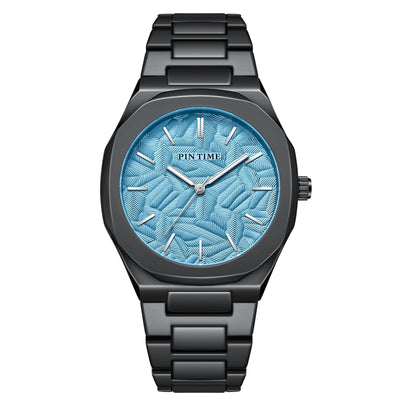 Reloj Impermeable para Hombre con Esfera Grabada en Relieve de Hoja de Palma - Image 31