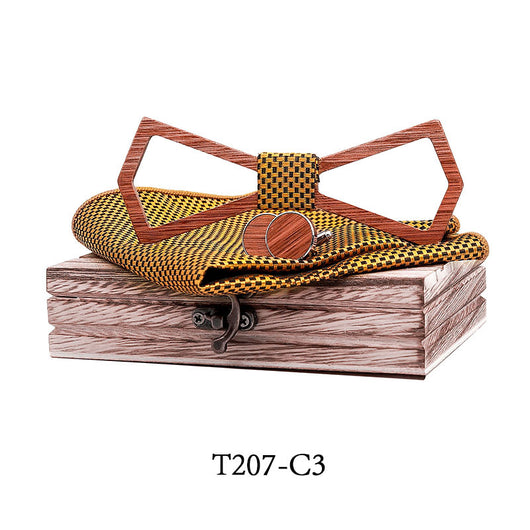 Corbata Casual a Rayas para Hombre - Colección Premium con Caja de Madera - Image 9