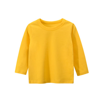 Camiseta Infantil Manga Larga Color Sólido para Publicidad - Image 21