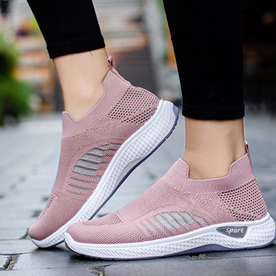 Zapatos Casuales Tejidos Transpirables con Suela Suave para Mujer - Image 11
