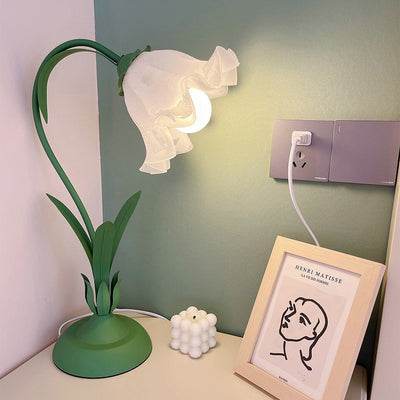 Lámpara de Escritorio Minimalista Flor Lirio de los Valles para Mesita de Noche - Image 2