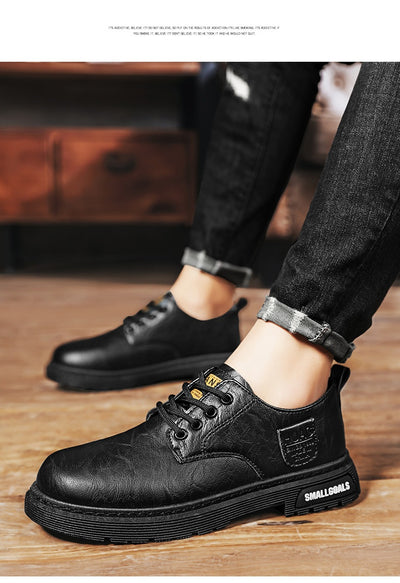 Botas de Cuero para Hombre - Estilo Casual y Trabajo - Image 23
