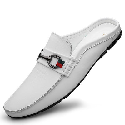 Pantuflas Hombre Cuero Casual - Mocasines Cómodos Sin Cordones - Image 5
