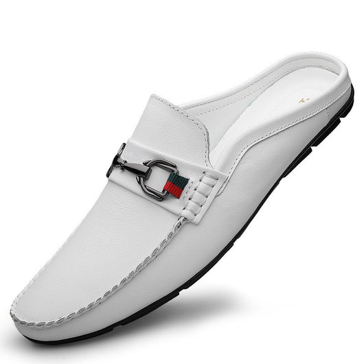 Pantuflas Hombre Cuero Casual - Mocasines Cómodos Sin Cordones - Image 5