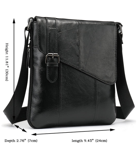 Bolso de Cuero Genuino para Hombro - Piel Flor de Res - Image 5