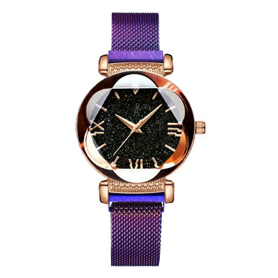 Reloj de Mujer Cielo Estrellado Magnético con Diseño Romano - Image 5