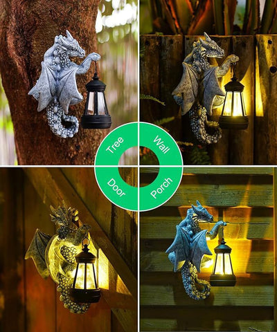 Lámpara Dinosaurio Solar para Jardín - Decoración Exterior Iluminada - Image 8