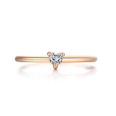 Anillo de Corazón Elegante para Mujer con Circonia y Baño de Oro Real - Image 6