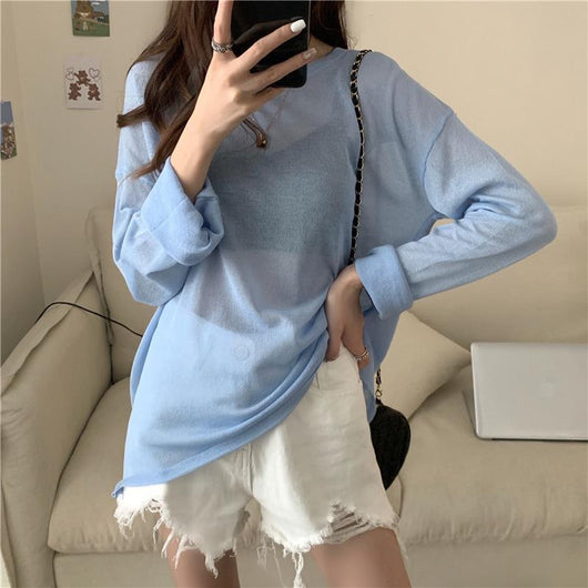 Playera Básica Transpirable de Malla Fina en Colores Sólidos - Image 6