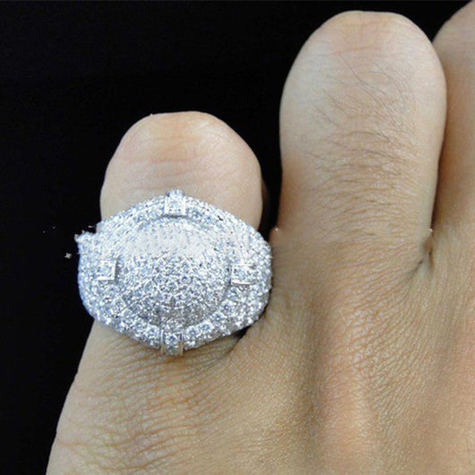 Anillo de Diamantes Completo para Hombre - Piedras Preciosas - Image 3