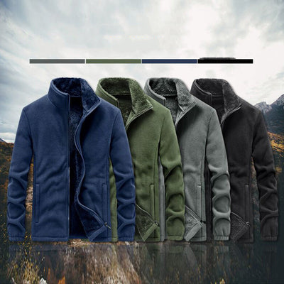 Chaqueta Polar Térmica Gruesa para Hombre - Abrigo Fleece Premium