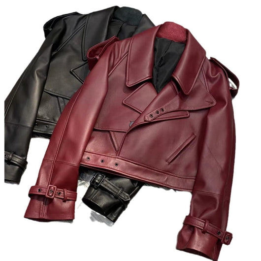 Chaqueta de Cuero Oveja Suelta para Mujer - Estilo Oversized - Image 13