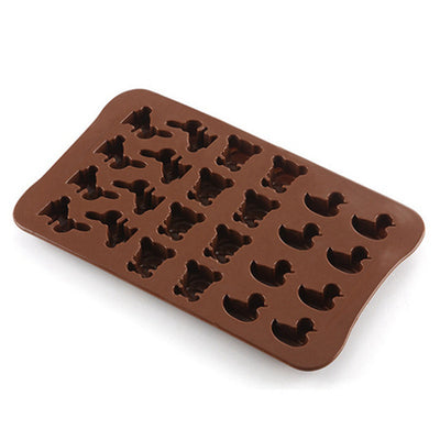 Molde de Silicona 24 Cavidades con Animales - Pato, Conejo y Oso para Chocolate, Repostería y Hielo - Image 2