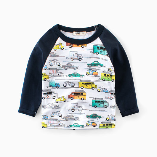 Playera Manga Larga Estampado Completo Tide para Niños - Image 7