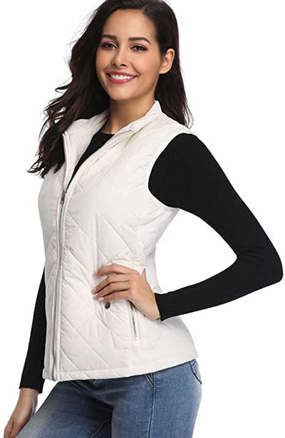 Chaleco de Algodón para Mujer con Cuello Parado y Bolsillos con Cierre - Image 47