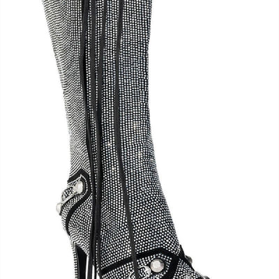 Botas Oversized con Hebilla de Aguja y Cristales Brillantes - Image 5