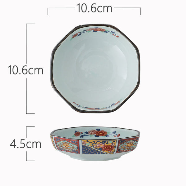 Cuenco Cerámico Octagonal Japonés para Mesa - Image 6