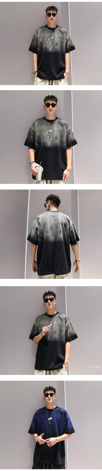Playera Degradada Talla Grande para Hombre - Cómoda y Moderna - Image 7