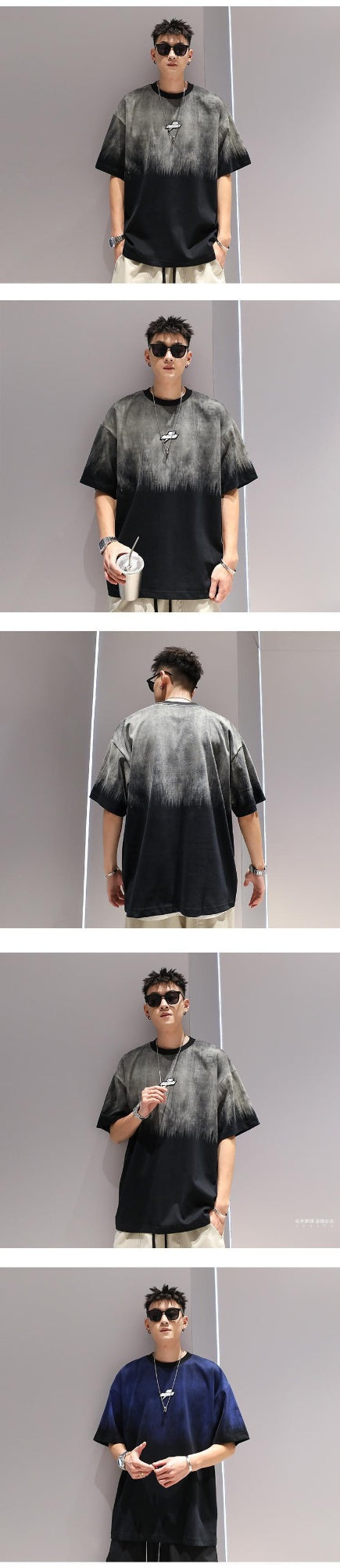 Playera Degradada Talla Grande para Hombre - Cómoda y Moderna - Image 7