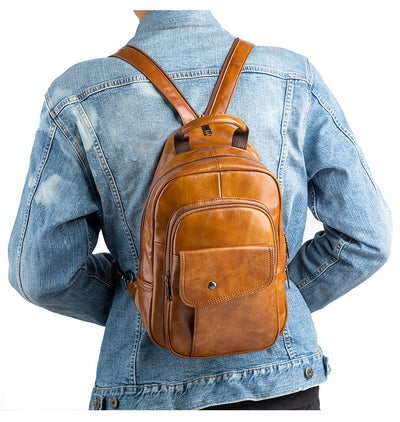 Bolsa de Viaje Multifuncional para Hombre en Cuero Genuino - Image 9