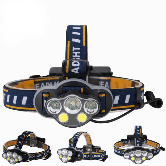 Linterna Frontal LED Recargable USB de Alto Rendimiento