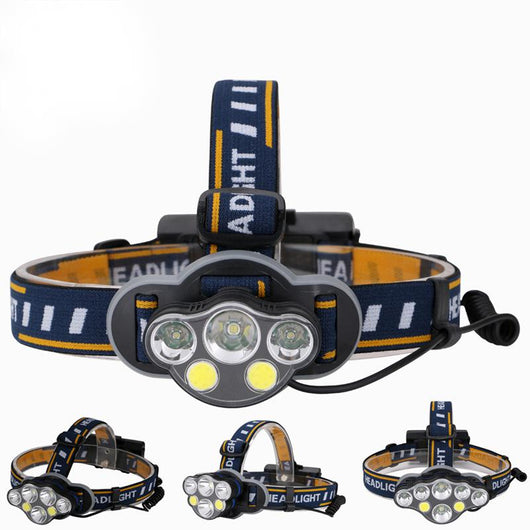Linterna Frontal LED Recargable USB de Alto Rendimiento