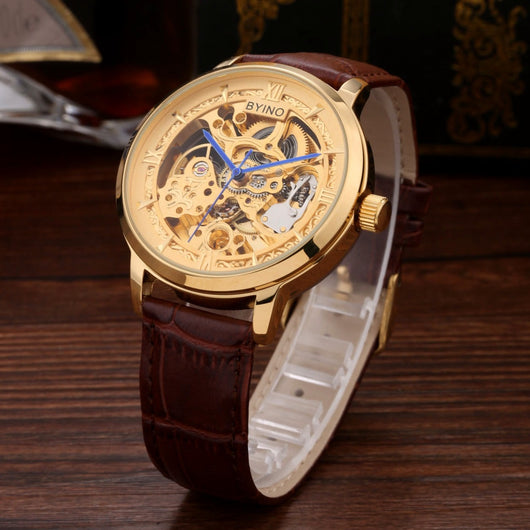 Reloj Mecánico Automático de Cuero para Hombre - Diseño Hueco Resistente al Agua - Image 2