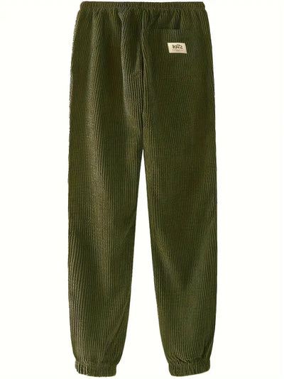 Pantalones Casuales Deportivos Tipo Waffle Gruesos para Otoño Invierno - Image 16