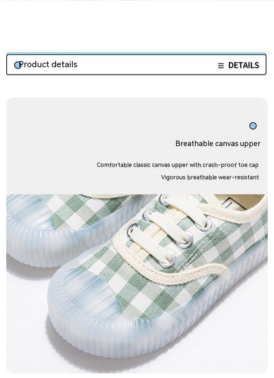 Zapatos de Lona a Cuadros con Elástico para Niños - Image 14