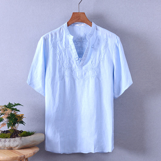 Camisa de Lino Bordada - Image 11