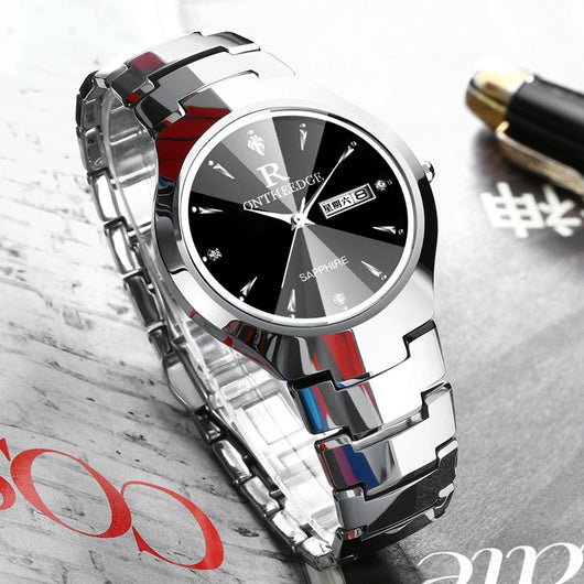 Reloj de Acero Tungsteno para Hombre - Cuarzo Resistente - Image 4