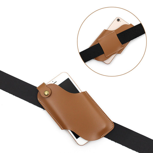 Cinturón de Cuero con Bolsillo Portátil para Celular - Image 11