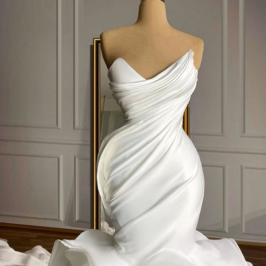 Vestido Largo Elegante con Envolvente y Cola Trasera - Image 11