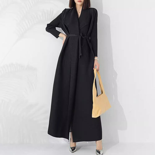 Abrigo Largo Elegante y Sofisticado para Mujer
