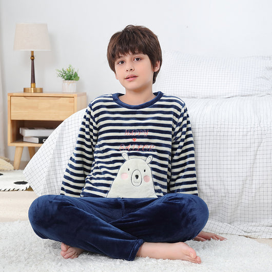Pijama Infantil Otoño Invierno Cuello Redondo con Diseños Animados - Image 22