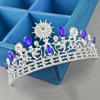Corona Nupcial Estilo Europeo con Accesorios para el Cabello