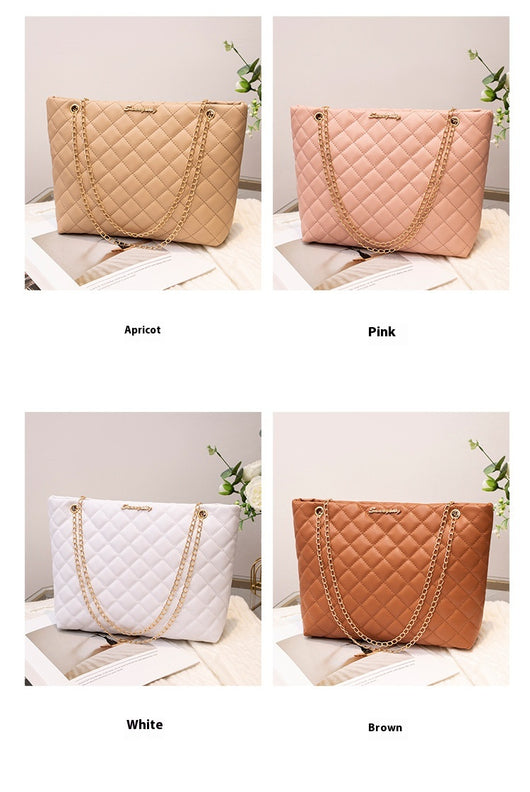 Bolso Bandolera Mujer Capacidad Grande Diseño Rombo Cadena Premium - Image 28