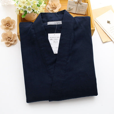 Pijama Kimono de Algodón Doble Gasa para Hombre - Image 14