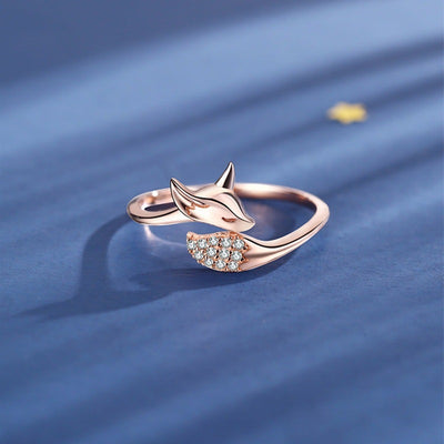 Anillo Zorro Oro Rosado Elegante - Image 5
