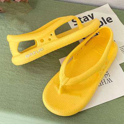 Chanclas de Verano para Mujer con Suela Gruesa y Colores Sólidos - Image 13