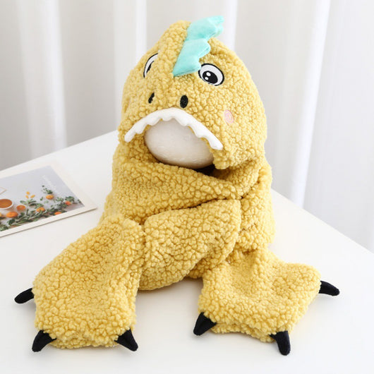 Gorro Infantil Dinosaurio Peluche Cálido para Invierno - Image 10