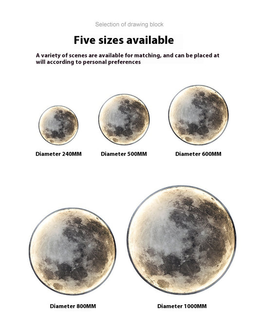 Lámpara Decorativa de Pared Luna para Dormitorio y Sala - Image 16